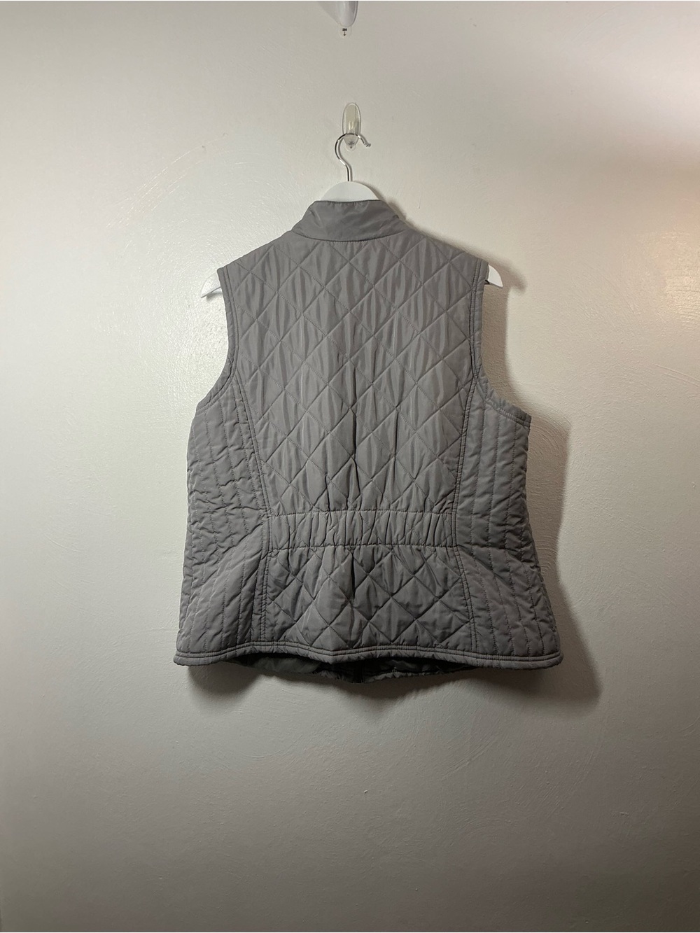 Relativity Light Gray Quilted Puffer Vest Size 2X - Picture 2 of 6